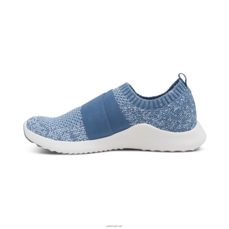 Allie Arch Support Sneakers Aetrex Women Storm Blue XLXT0203 - Image 2