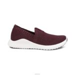 Angie Arch Support Sneakers Aetrex Women Shimmery Burgundy XLXT0177 - Image 2