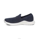 Angie Arch Support Sneakers Aetrex Women Shimmery Navy XLXT0152 - Image 4
