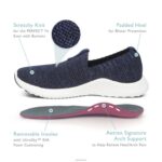 Angie Arch Support Sneakers Aetrex Women Shimmery Navy XLXT0152 - Image 7