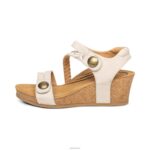 Avril Quarter Strap Wedge Aetrex Women White XLXT0202 - Image 4