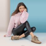 Bonnie Arch Support Sneaker Aetrex Women Taupe XLXT062 - Image 8