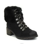 Brooklyn Weather Friendly Fur Lace Up Boot Aetrex Women Black XLXT0124