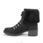 Brooklyn Weather Friendly Fur Lace Up Boot Aetrex Women Black XLXT0124 - Image 4