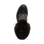 Brooklyn Weather Friendly Fur Lace Up Boot Aetrex Women Black XLXT0124 - Image 5