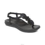 Charli Thong Sandal Aetrex Women Black XLXT0115