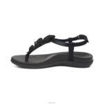 Charli Thong Sandal Aetrex Women Black XLXT0115 - Image 4