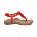 Charli Thong Sandal Aetrex Women Red XLXT0136 - Image 2