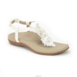Charli Thong Sandal Aetrex Women White XLXT070