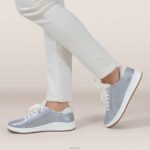 Cozy Blake Comfort Sneaker Aetrex Women Cozy Silver XLXT0127 - Image 9