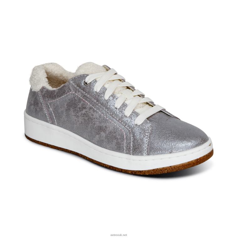 cozy_blake_comfort_sneaker_aetrex_women_cozy_silver_xlxt0127.jpg Cozy Blake Comfort Sneaker Aetrex Women Cozy Silver XLXT0127 - Image 1