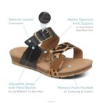 Daisy Adjustable Slide Aetrex Women Black XLXT066 - Image 8