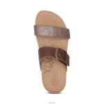 Daisy Adjustable Slide Aetrex Women Brown XLXT084 - Image 5