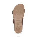 Daisy Adjustable Slide Aetrex Women Brown XLXT084 - Image 6