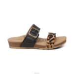 Daisy Adjustable Slide Aetrex Women Leopard XLXT0128 - Image 2