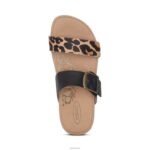 Daisy Adjustable Slide Aetrex Women Leopard XLXT0128 - Image 5