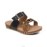 Daisy Adjustable Slide Aetrex Women Leopard XLXT0128 - Image 7