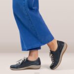Dana Lace Up Oxford Aetrex Women Navy XLXT05 - Image 9