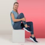 Danika Arch Support Sneaker Aetrex Women Navy XLXT058 - Image 7