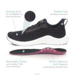 Emery Arch Support Sneaker Aetrex Women Grey Pink XLXT075 - Image 7