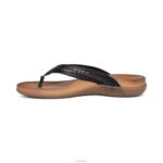 Emmy Braided Thong Aetrex Women Black XLXT0167 - Image 4