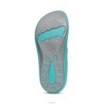 Fiji Orthotic Flips Aetrex Women Aqua XLXT030 - Image 3
