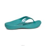 Fiji Orthotic Flips Aetrex Women Aqua XLXT030 - Image 4