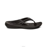 Fiji Orthotic Flips Aetrex Women Black Sparkle XLXT0301 - Image 2