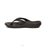 Fiji Orthotic Flips Aetrex Women Black Sparkle XLXT0301 - Image 4