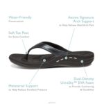 Fiji Orthotic Flips Aetrex Women Black XLXT038 - Image 6