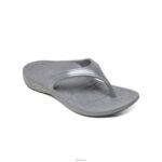 Fiji Orthotic Flips Aetrex Women Charcoal XLXT017