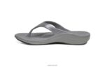 Fiji Orthotic Flips Aetrex Women Charcoal XLXT017 - Image 5