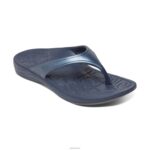 Fiji Orthotic Flips Aetrex Women Navy XLXT034