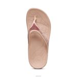 Fiji Orthotic Flips Aetrex Women Pink Sparkle XLXT0263 - Image 5