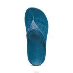 Fiji Orthotic Flips Aetrex Women Sea Blue Sparkle XLXT0200 - Image 5