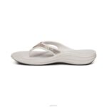 Fiji Orthotic Flips Aetrex Women White Sparkle XLXT0300 - Image 4