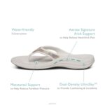 Fiji Orthotic Flips Aetrex Women White Sparkle XLXT0300 - Image 7