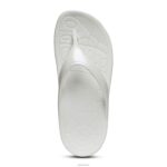 Fiji Orthotic Flips Aetrex Women White XLXT036 - Image 2