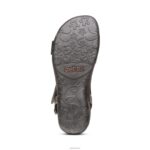 Gabby Adjustable Quarter Strap Sandal Aetrex Women Black Multi XLXT0308 - Image 6