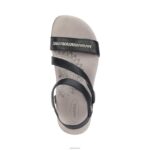 Gabby Adjustable Quarter Strap Sandal Aetrex Women Black XLXT010 - Image 2
