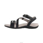 Gabby Adjustable Quarter Strap Sandal Aetrex Women Black XLXT010 - Image 5