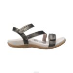 Gabby Adjustable Quarter Strap Sandal Aetrex Women Pewter XLXT037 - Image 4