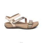 Gabby Adjustable Quarter Strap Sandal Aetrex Women Stone Multi XLXT0309 - Image 2