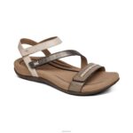 Gabby Adjustable Quarter Strap Sandal Aetrex Women Stone Multi XLXT0309