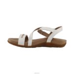 Gabby Adjustable Quarter Strap Sandal Aetrex Women White XLXT015 - Image 5