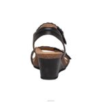 Grace Adjustable Woven Wedge Aetrex Women Black XLXT054 - Image 4