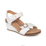 Grace Adjustable Woven Wedge Aetrex Women White XLXT0139 - Image 2