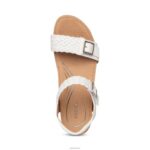 Grace Adjustable Woven Wedge Aetrex Women White XLXT0139 - Image 6
