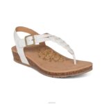 Harper Adjustable Slingback Thong Aetrex Women White XLXT0260