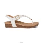 Harper Adjustable Slingback Thong Aetrex Women White XLXT0260 - Image 3